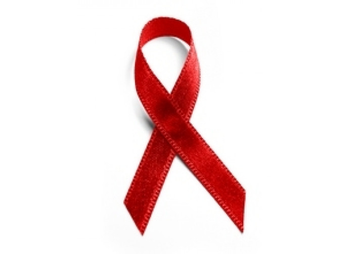 HIV red ribbon HIV red ribbon